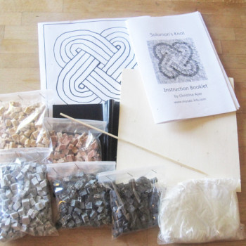 Solomon Knot marble mosaic kit