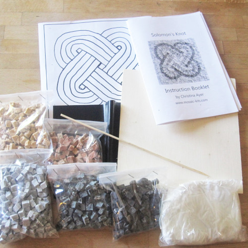 Solomon Knot marble mosaic kit