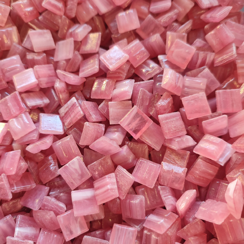018-CG88 PINK 10x10mm metallic vitreous glass mosaic tiles