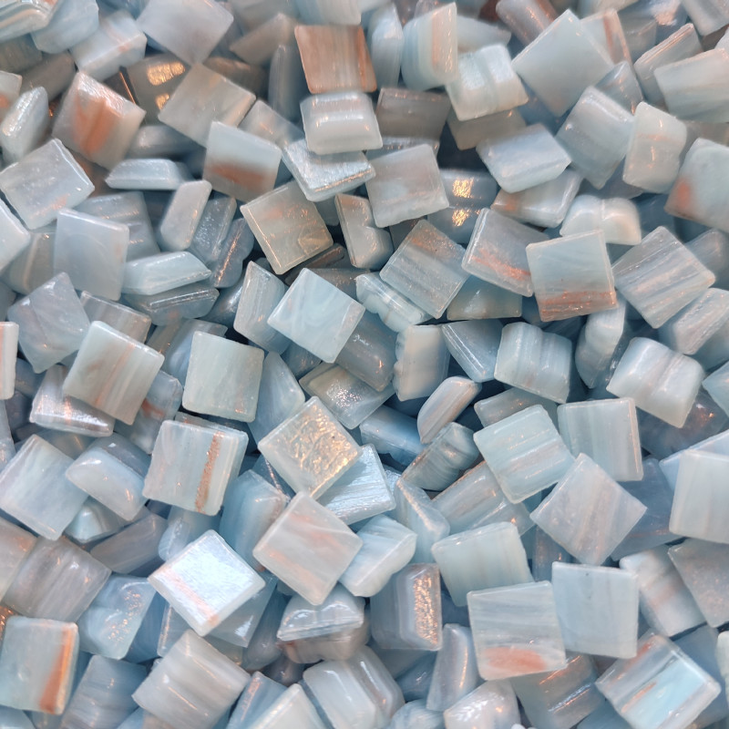 005-GA11 LIGHT BLUE 10x10mm metallic vitreous glass mosaic tiles