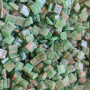 009-GA24 GRASS GREEN 10x10mm metallic vitreous glass mosaic tile