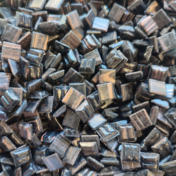 004-GA49 BLACK 10x10mm metallic vitreous glass mosaic tiles