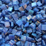 007-GA72 DARK BLUE 10x10mm metallic vitreous glass mosaic tiles