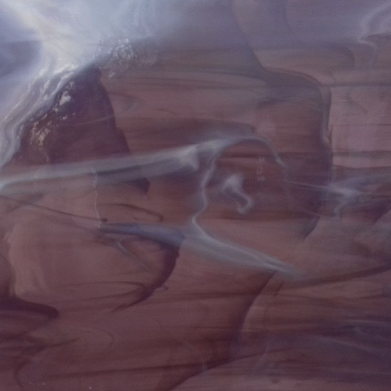 211. Wispy Plum glass sheet