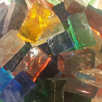 All Transparent Mixed Smalti. 100g