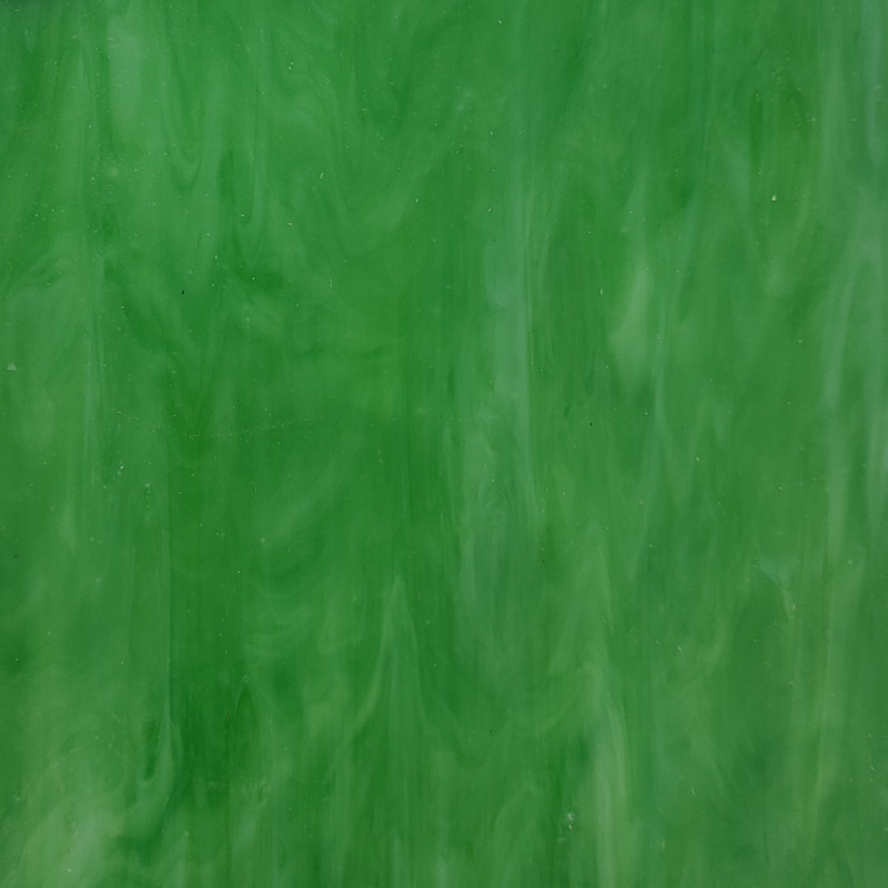 090. Bright green glass sheet
