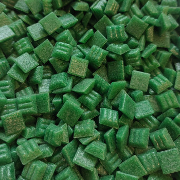 G10 1304 green vitreous glass 10x10mmmosaic tiles