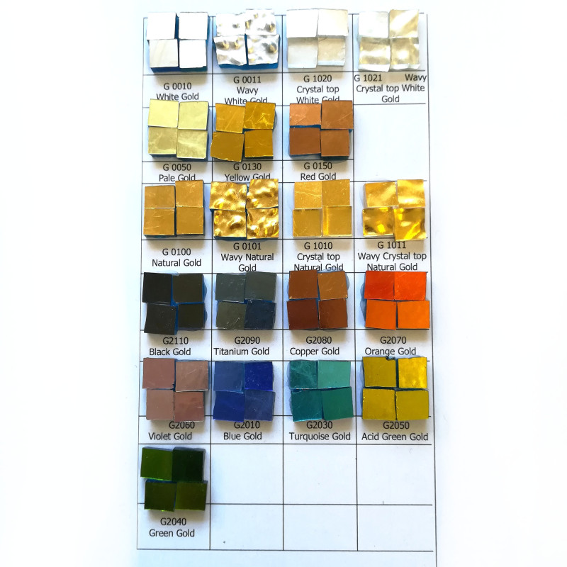 Orsoni 24k Gold Sample Board