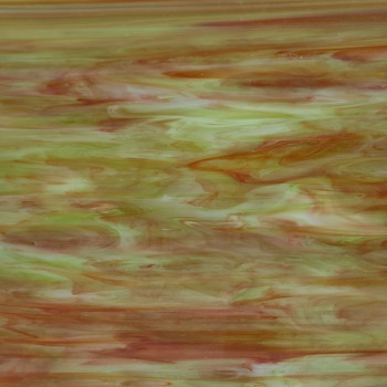 082. Lime Red Swirl glass sheet