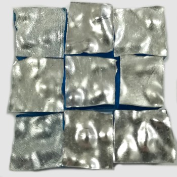G0011 Wavy white Gold 24k mosaic tiles