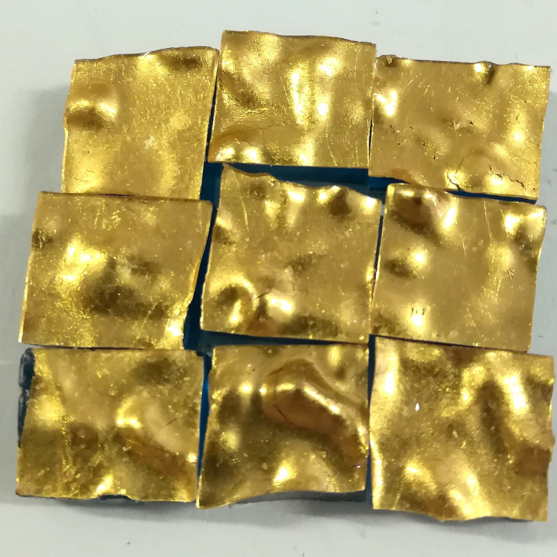 G0101 Wavy Natural Gold 24k mosaic tiles
