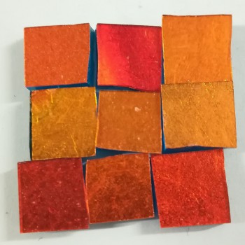 G2070 Orange Gold 24k mosaic tiles