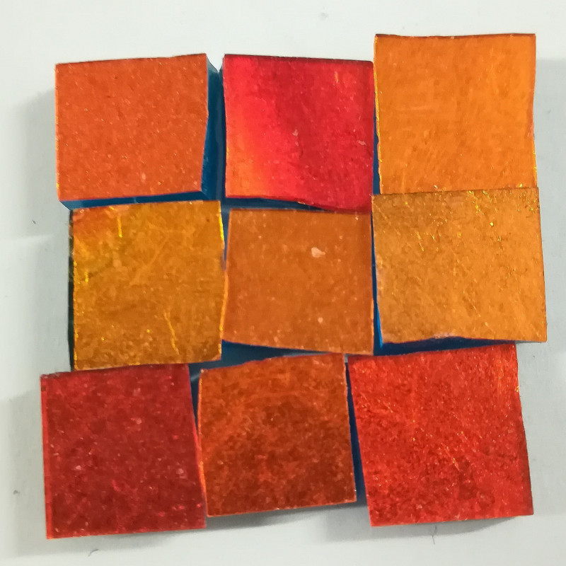 G2070 Orange Gold 24k mosaic tiles