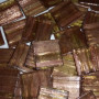 015-GA34 BRONZE 20x20mm metallic vitreous glass mosaic tiles