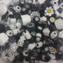 016 Black & white Mix Millefiori