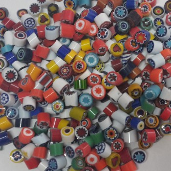 002 Opaque Small (5-6mm) Mix Millefiori