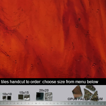 131. Autumn Red mirror tiles