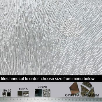 040.  Silver Feather mirror tiles