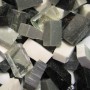 Black white Mixed Smalti. 100g