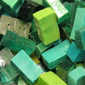 Green Mixed Smalti. 100g