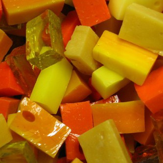 Yellow Orange Mixed Smalti. 100g