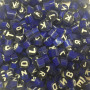 Opaque mixed letters millefiori