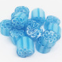 Transparent U50 Azure-white flowers millefiori