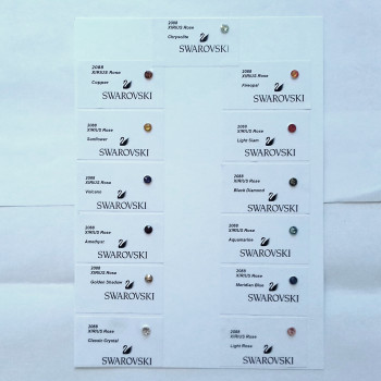 Swarovski Sample Board