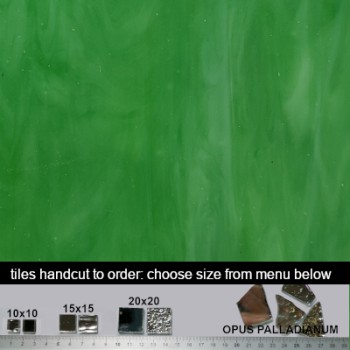 092. Bright Green glass tiles  100g