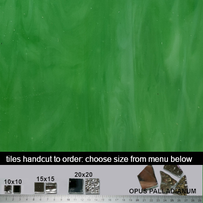 092. Bright Green glass tiles  100g