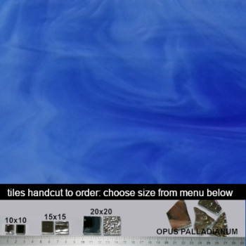 030. Brilliant Blue glass tiles  100g