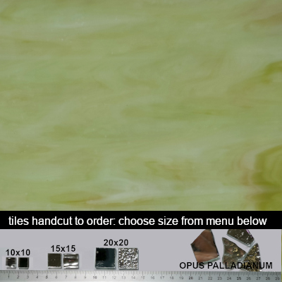 090. Lime  glass tiles  100g