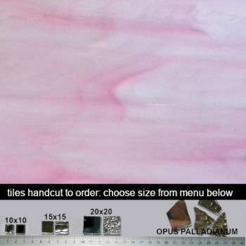 210. baby's breath pink glass tiles  100g