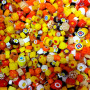 017 Yellow Orange Mix Millefiori